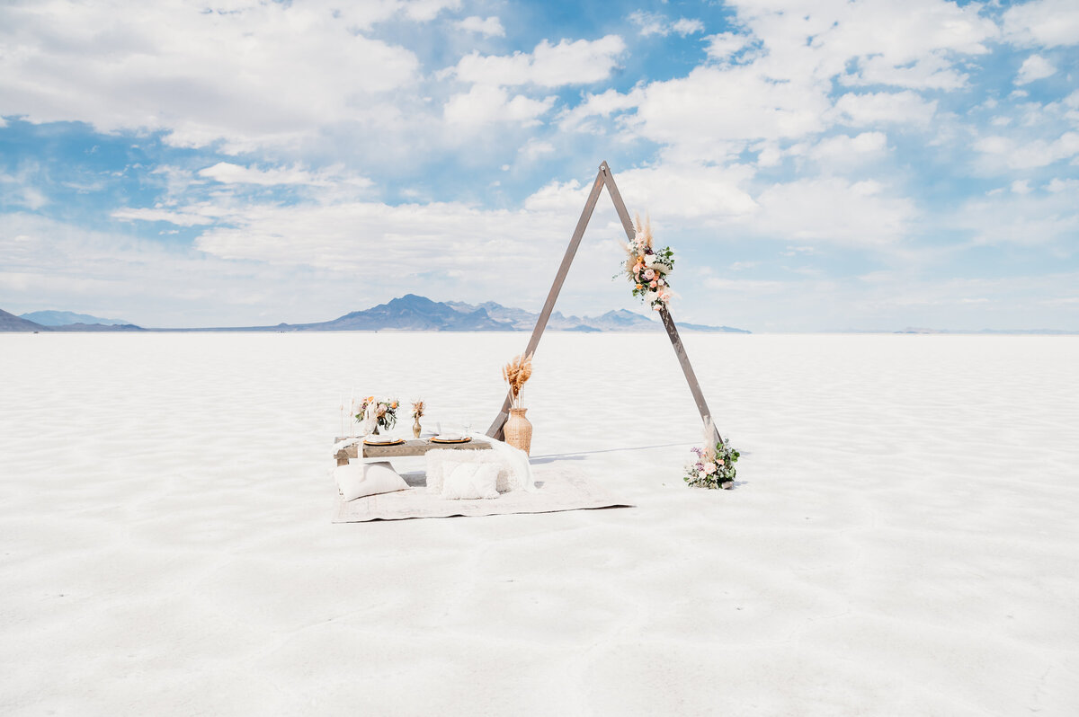 Utah Bonneville Salt Flats Elopement and Wedding Photographer