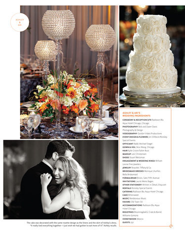We love when our weddings are featured in magazines that we adore. Ashley and Ari's wedding at the Radisson Blu Aqua Hotel in Chicago was full of color which makes a beautiful feature for the Fall/Winter 2014 issue of The Knot-Chicago. Thank you Rebecca Crumley for selecting our beautiful couple's wedding. We are truly honored to have it featured in The Knot magazine and I know their families are beyond excited too! Click here for a list of vendors.