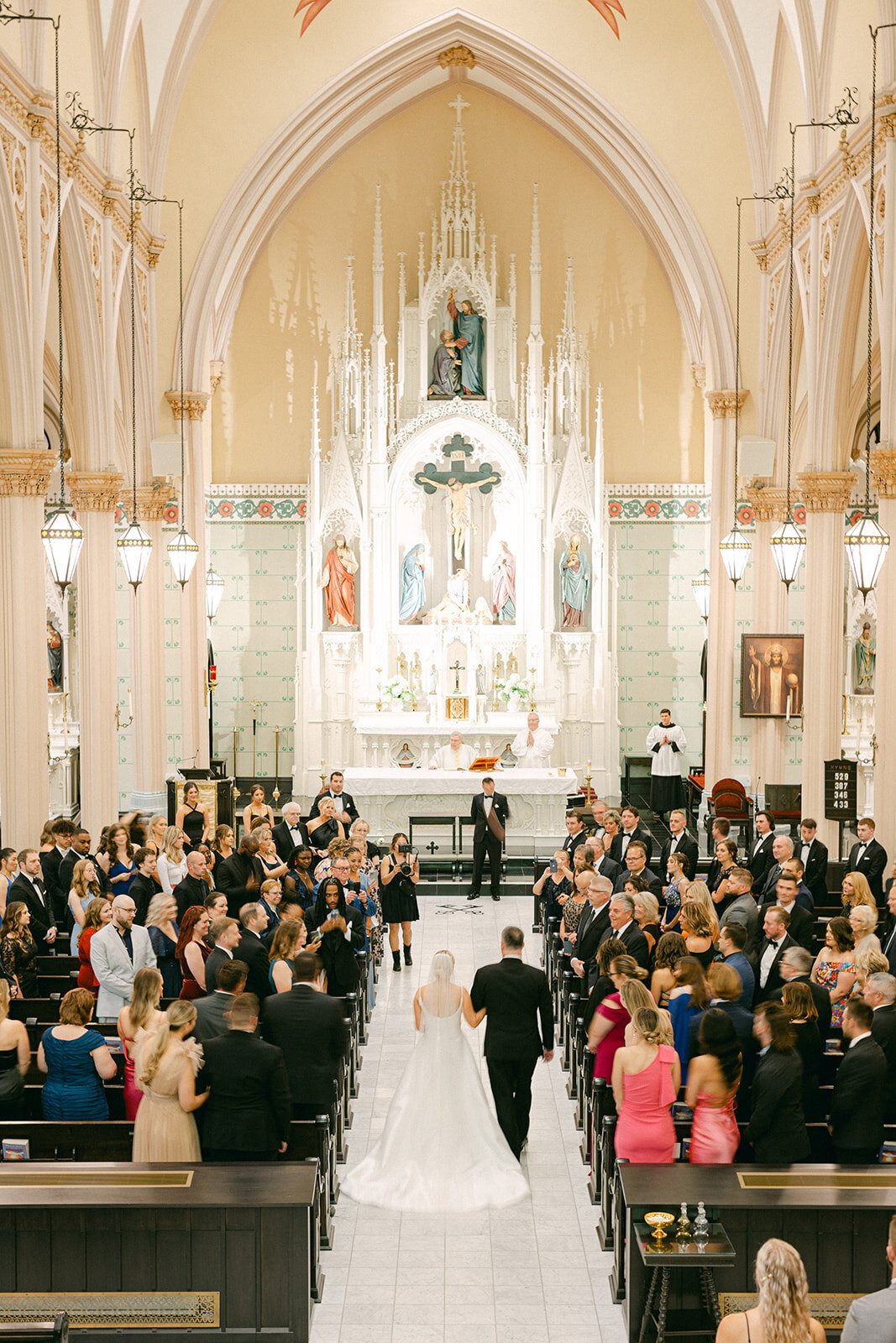 Bride and groom celebrating at the Omni William Penn Hotel wedding in Pittsburgh