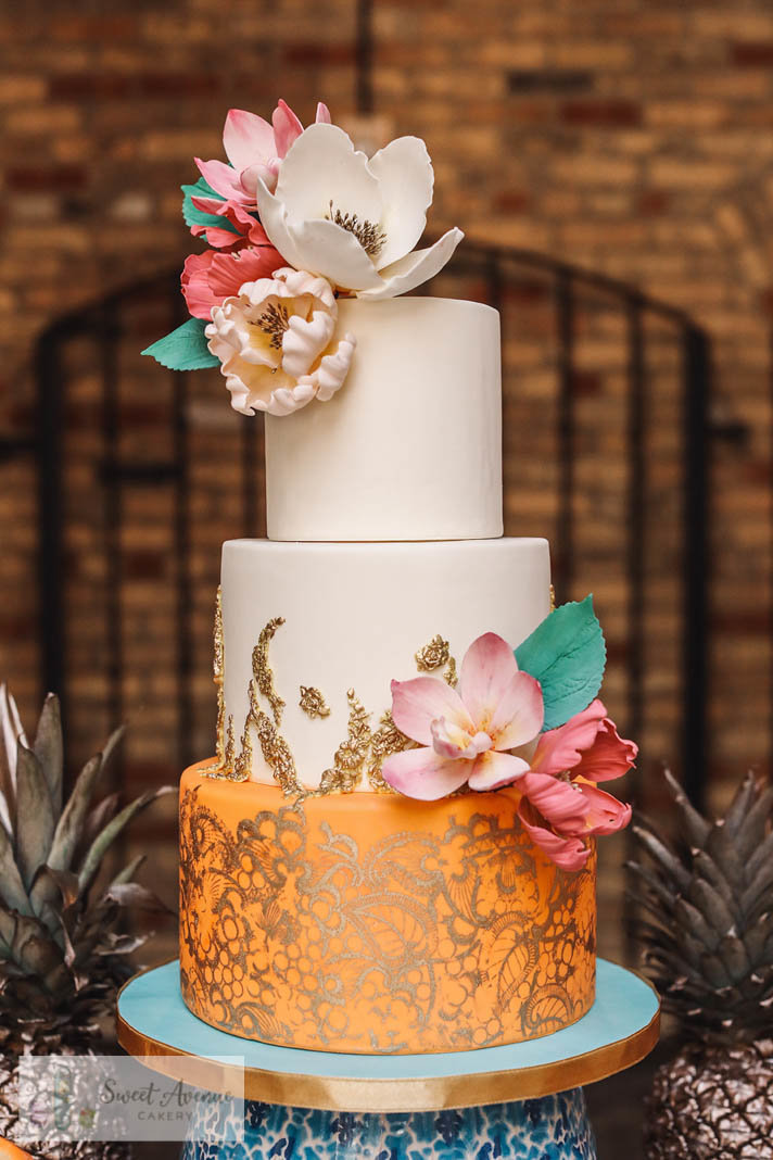 Hacienda Sarria wedding - Latin inspired wedding cake