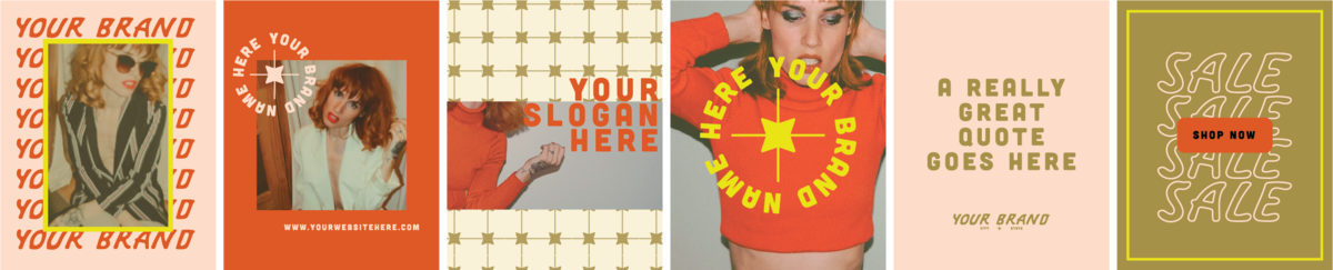 social media grid for sample lifestyle brand