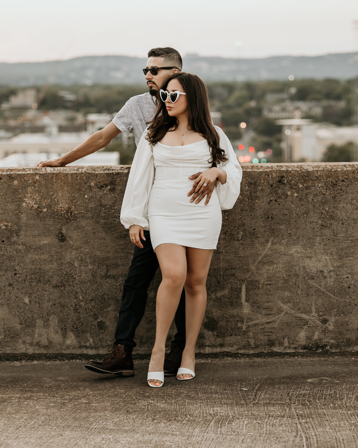 Rooftop Engagement Photoshoot