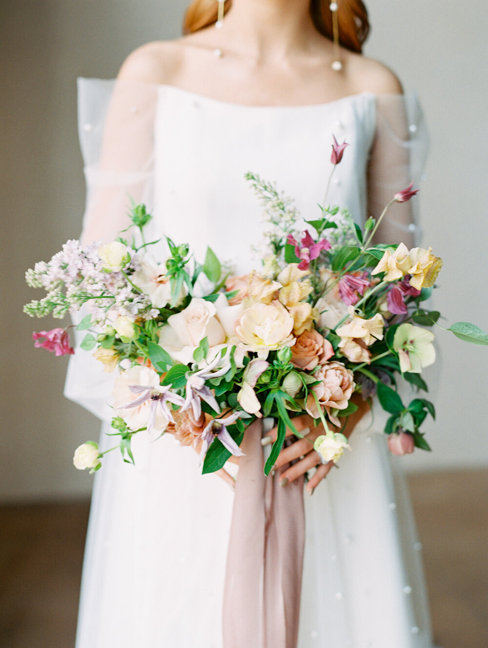 spring bridal bouquet, studio fleurette, MN florist