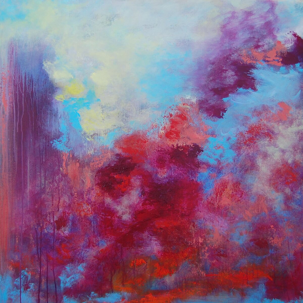 Andrea_Cermanski_Revelry_Pink_Red_LightBlue_Abstract_Painting