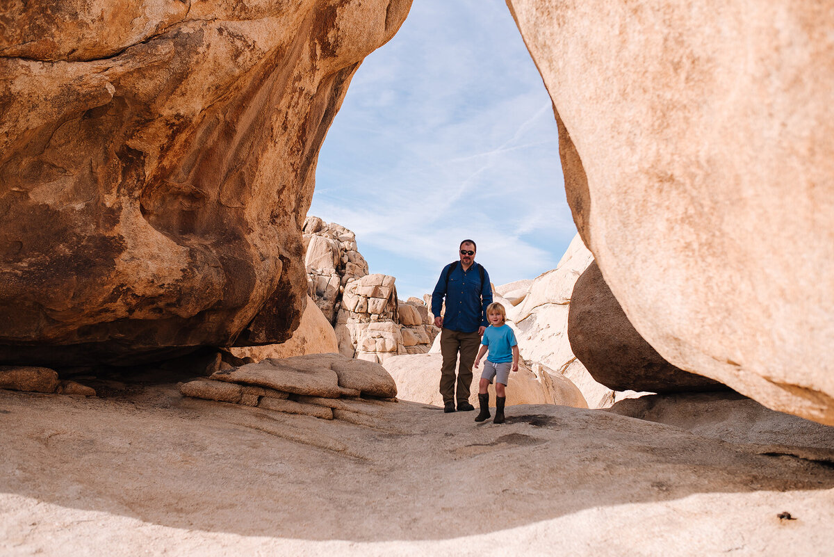 Father and son hiking on vacation, by Katie Anne a Newborn Medford Oregon Photographer