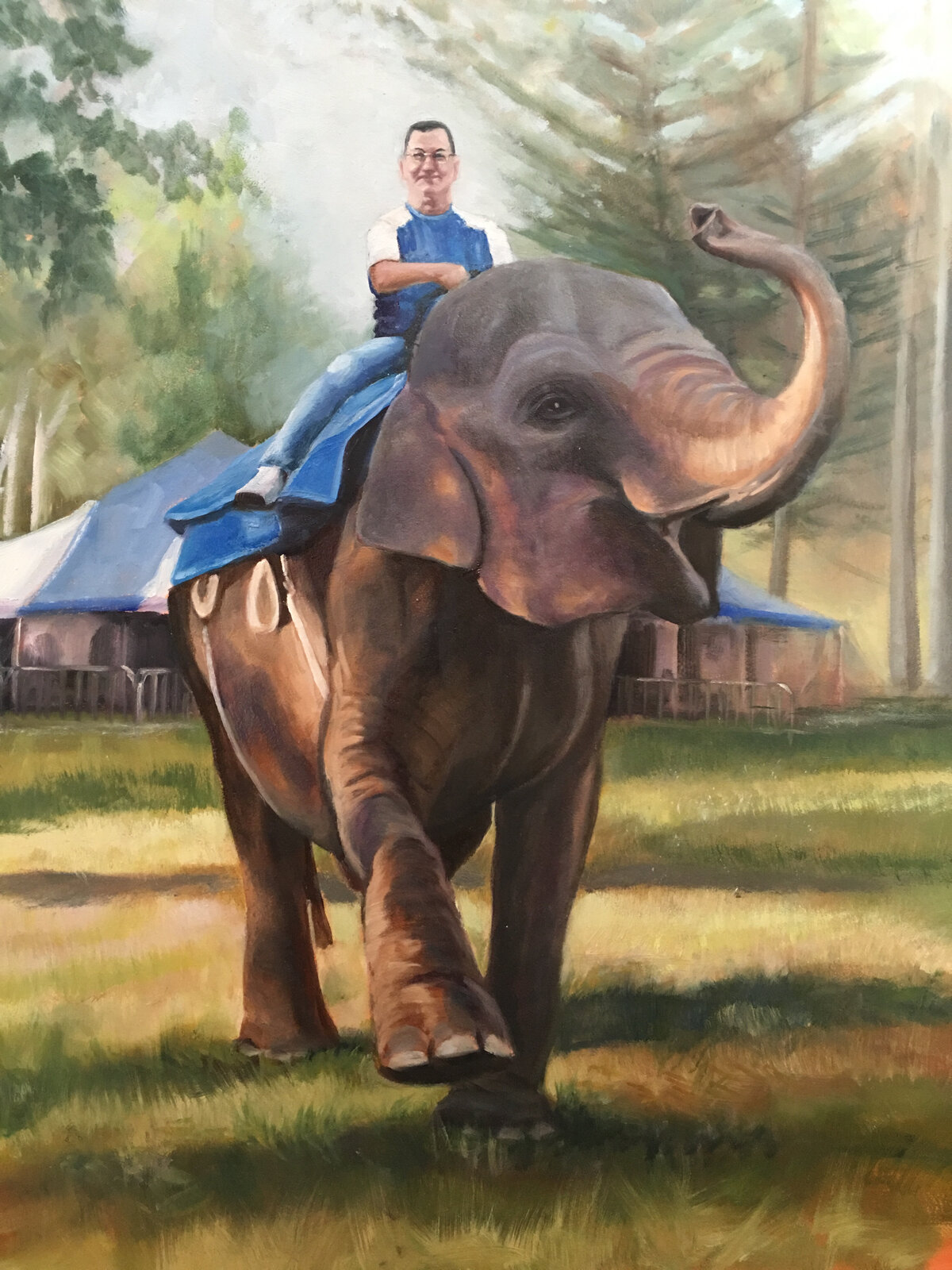 charles-on-elephant-oil-painting-linda-marino