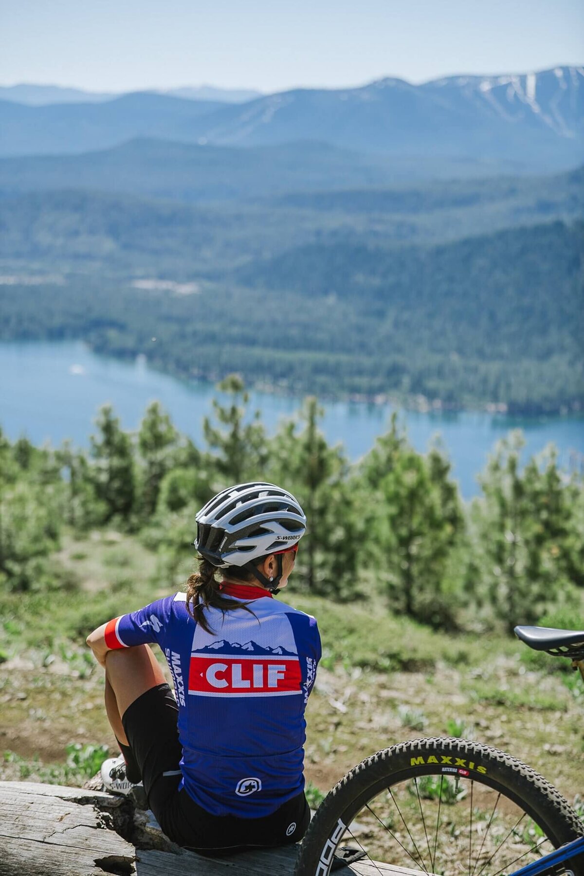 mountain bike pro athlete branding session for Clif