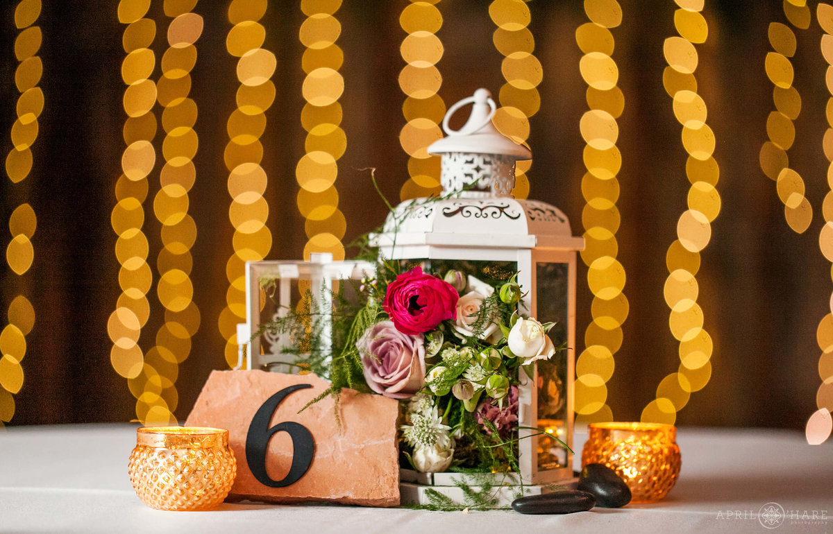 Pretty Floral Lantern Wedding Decor Inspiration in Colorado