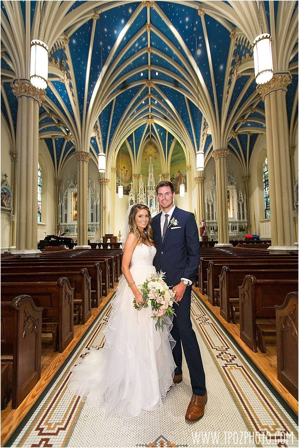 St. Mary's Church Annapolis Wedding Ceremony || tPoz Photography