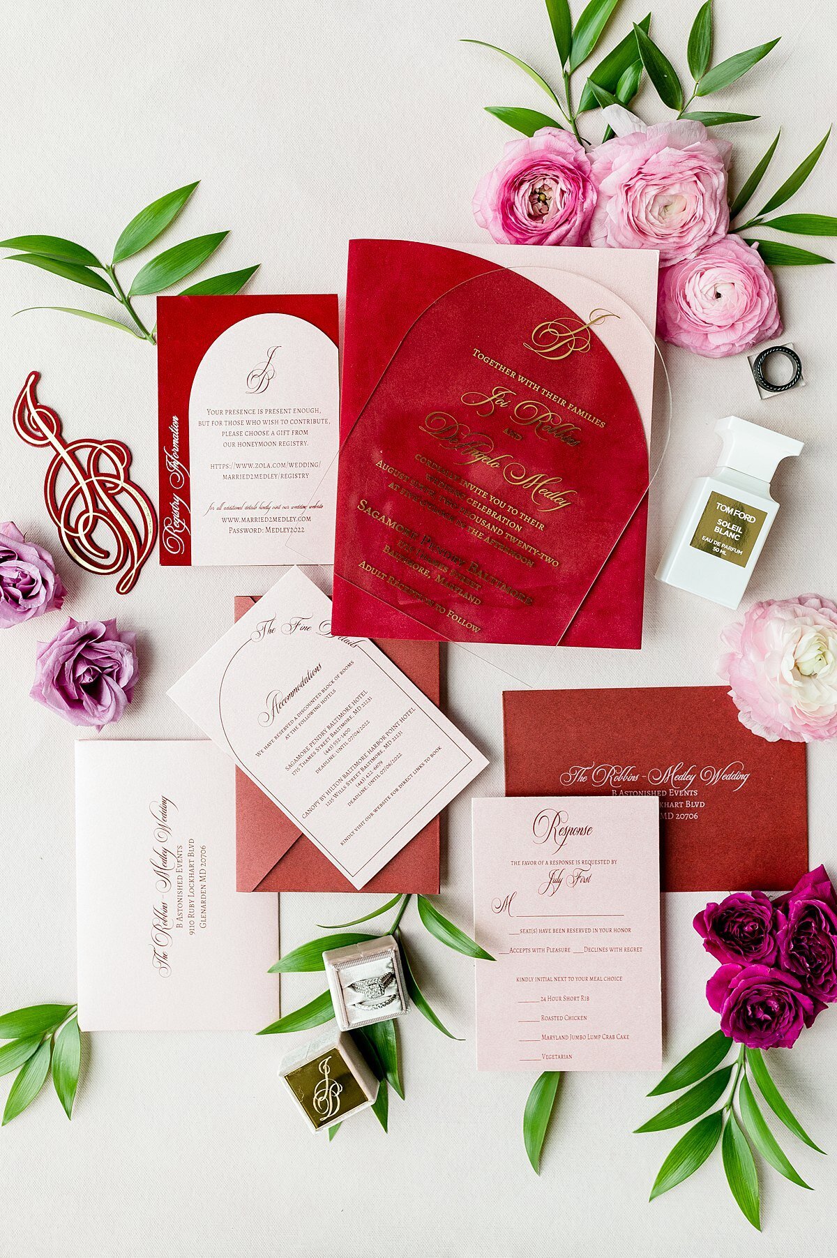red-gold-wedding-invitation-suite