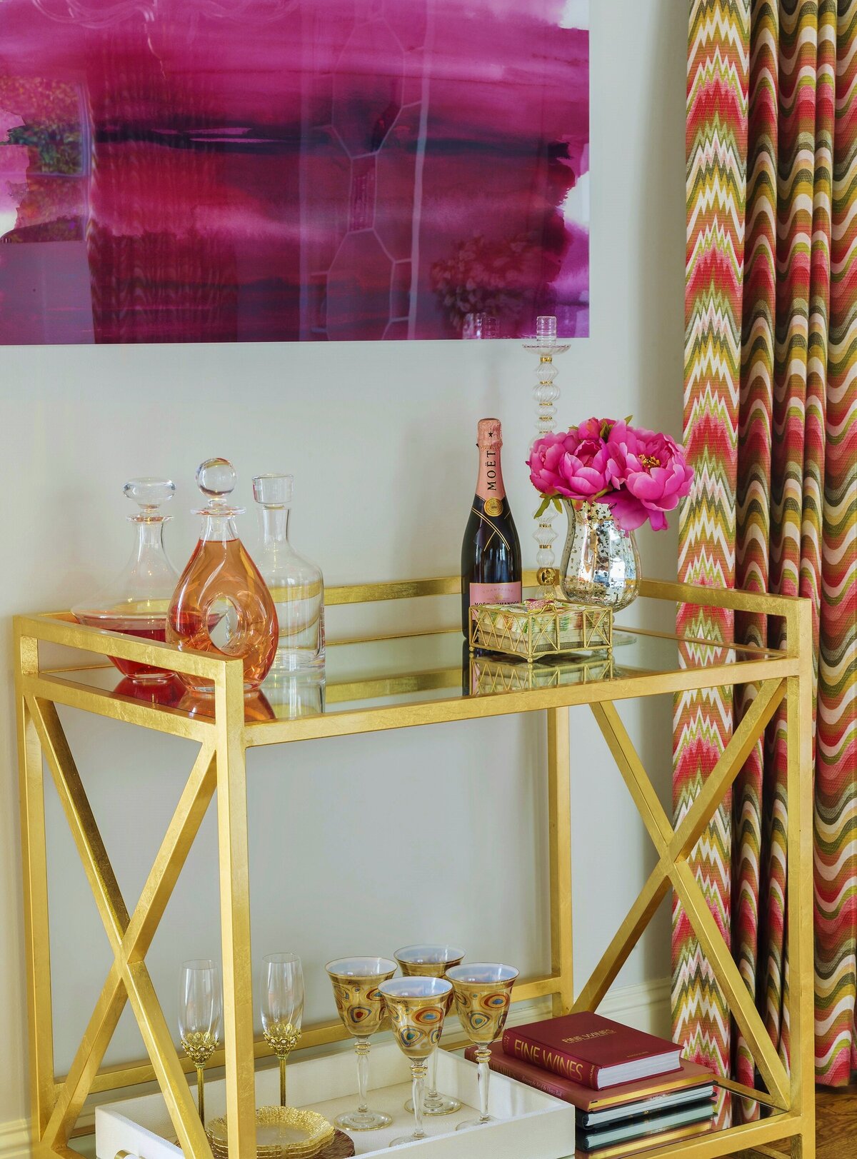 Golden Frame Wine Table