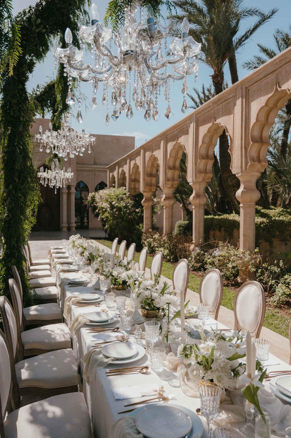 Wedding at Palais Namaskar in Morocco.