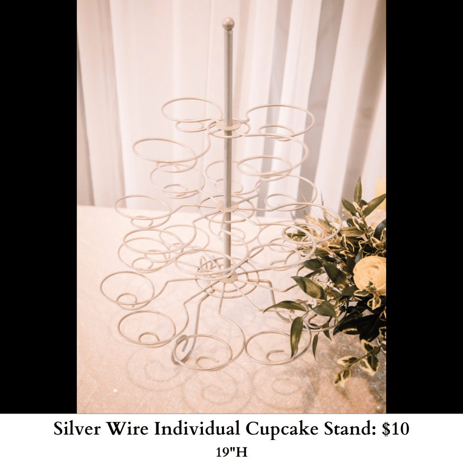 Silve Wire Individual Cupcake Stand-112