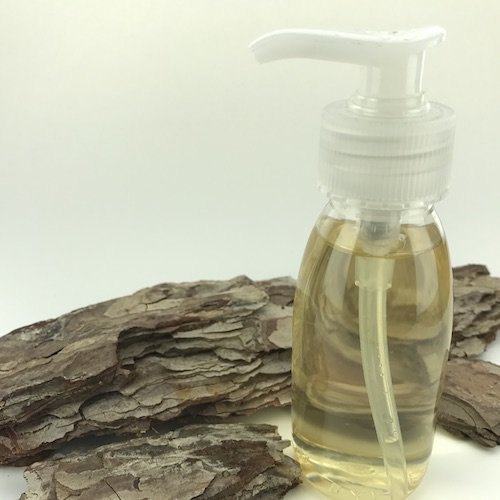 natural liquid soap in pump bottle