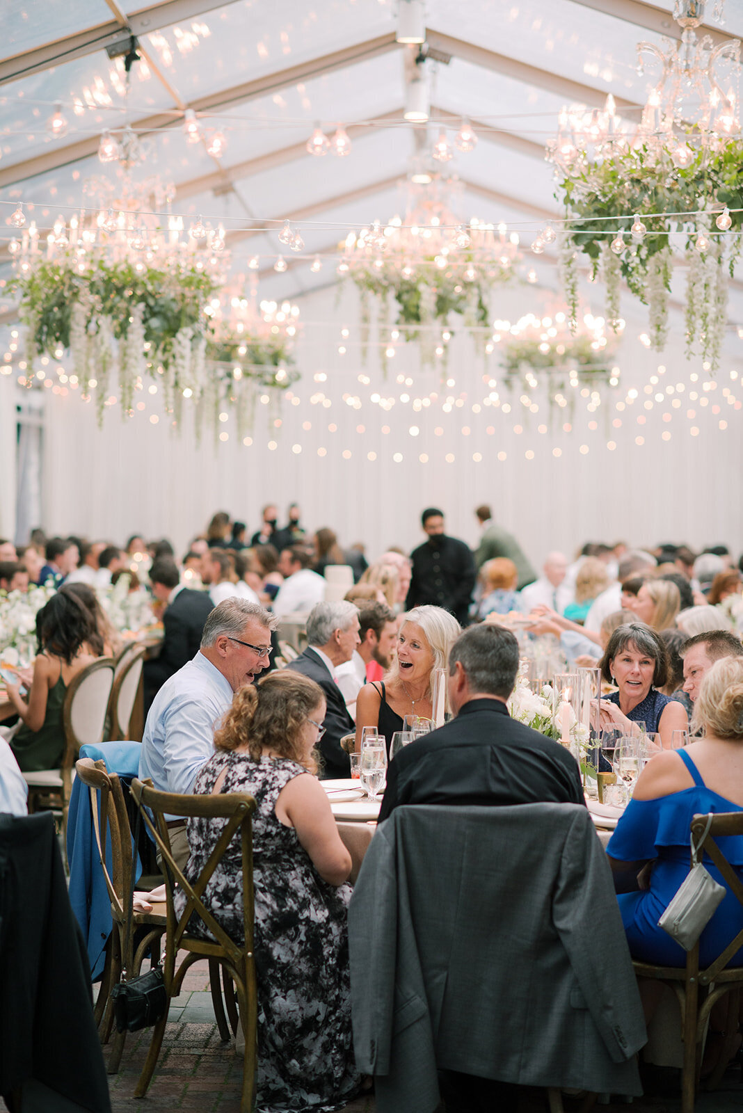 Chicago Illuminating Co. Tent Wedding with Lush Floral Arch_74