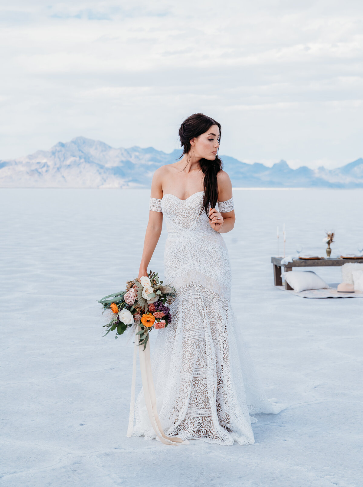 Utah Bonneville Salt Flats Elopement and Wedding Photographer