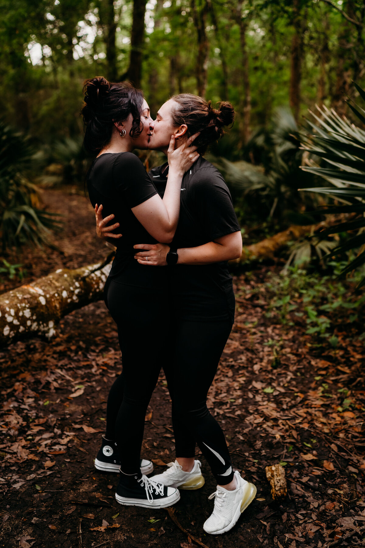 LGBTQ proposal and kissing shot  at Palmetto State Park in Abbeville, LA