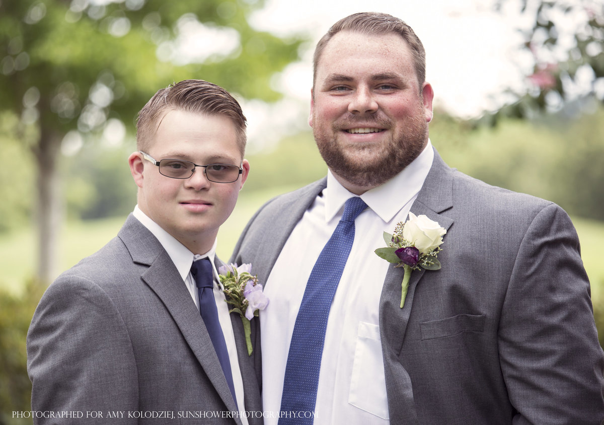 charlotte wedding photographer jamie lucido creates a beautiful portrait of the groom and his brother