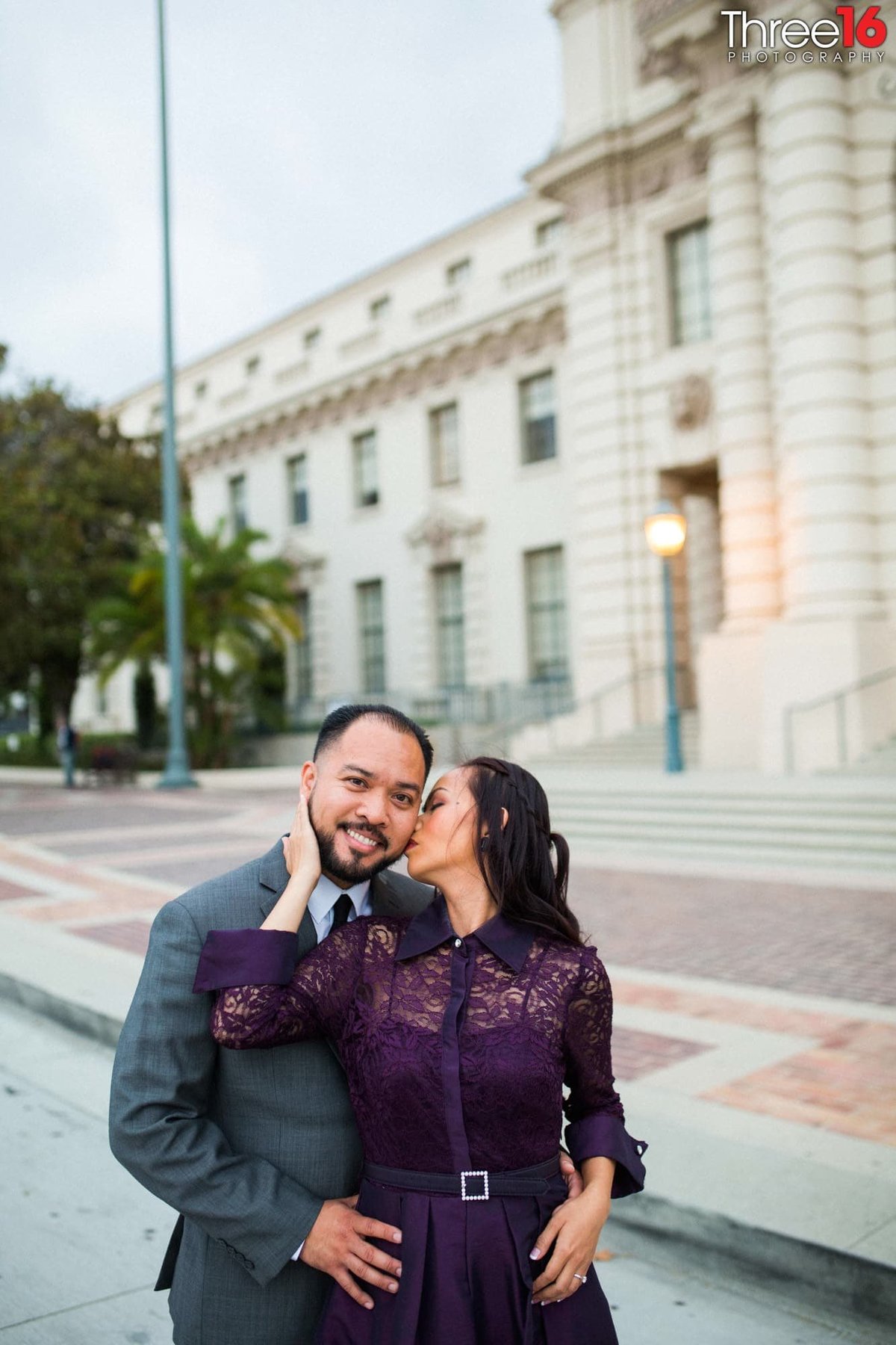 Pasadena City Hall Engagement Photos Los Angeles County Wedding