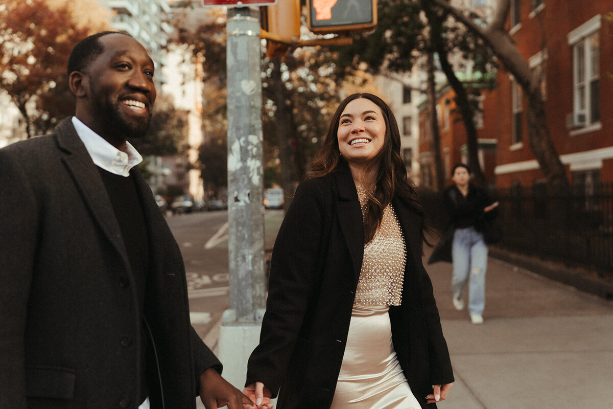 downtown engagement photography