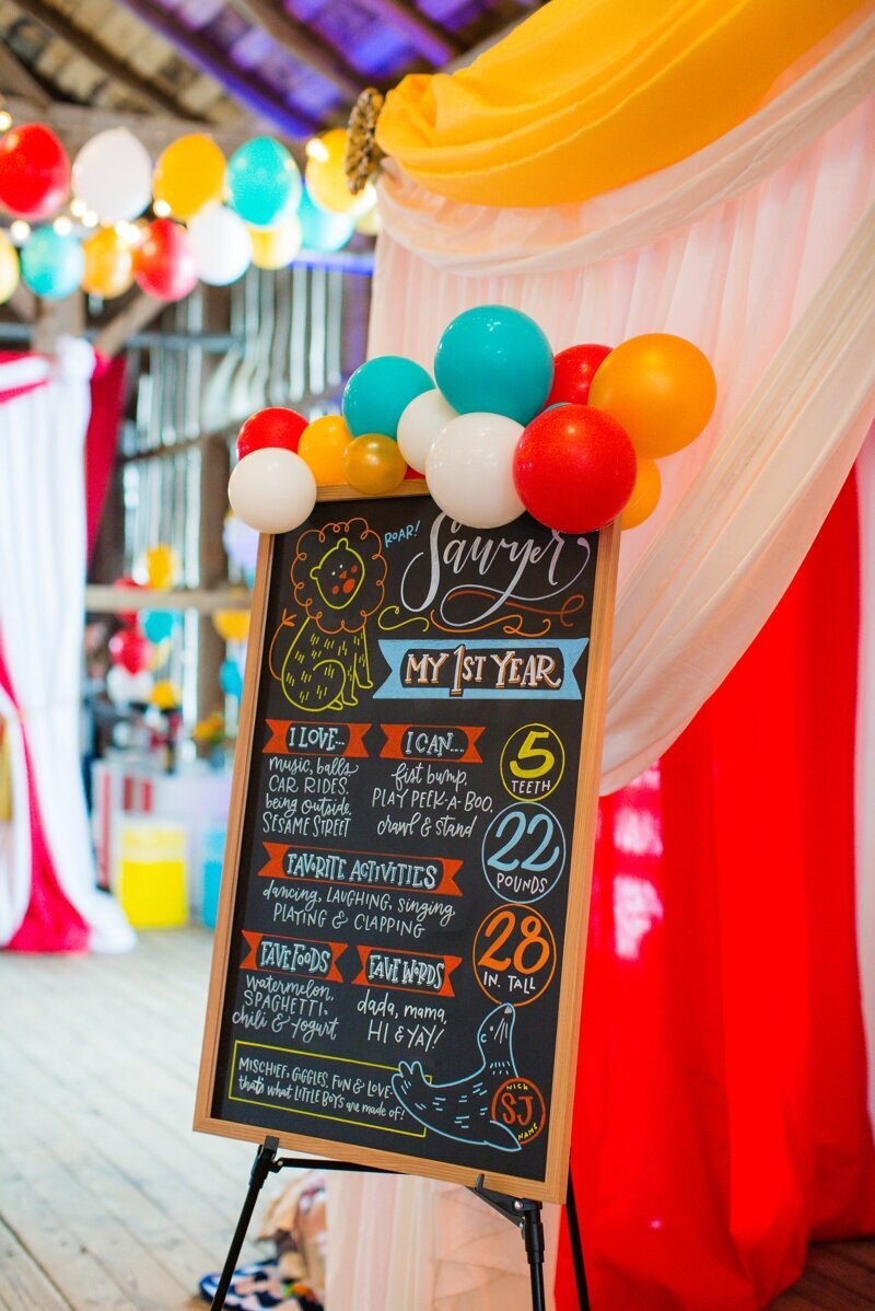 Circus Themed 1st Birthday Indianapolis Party Planner_0104