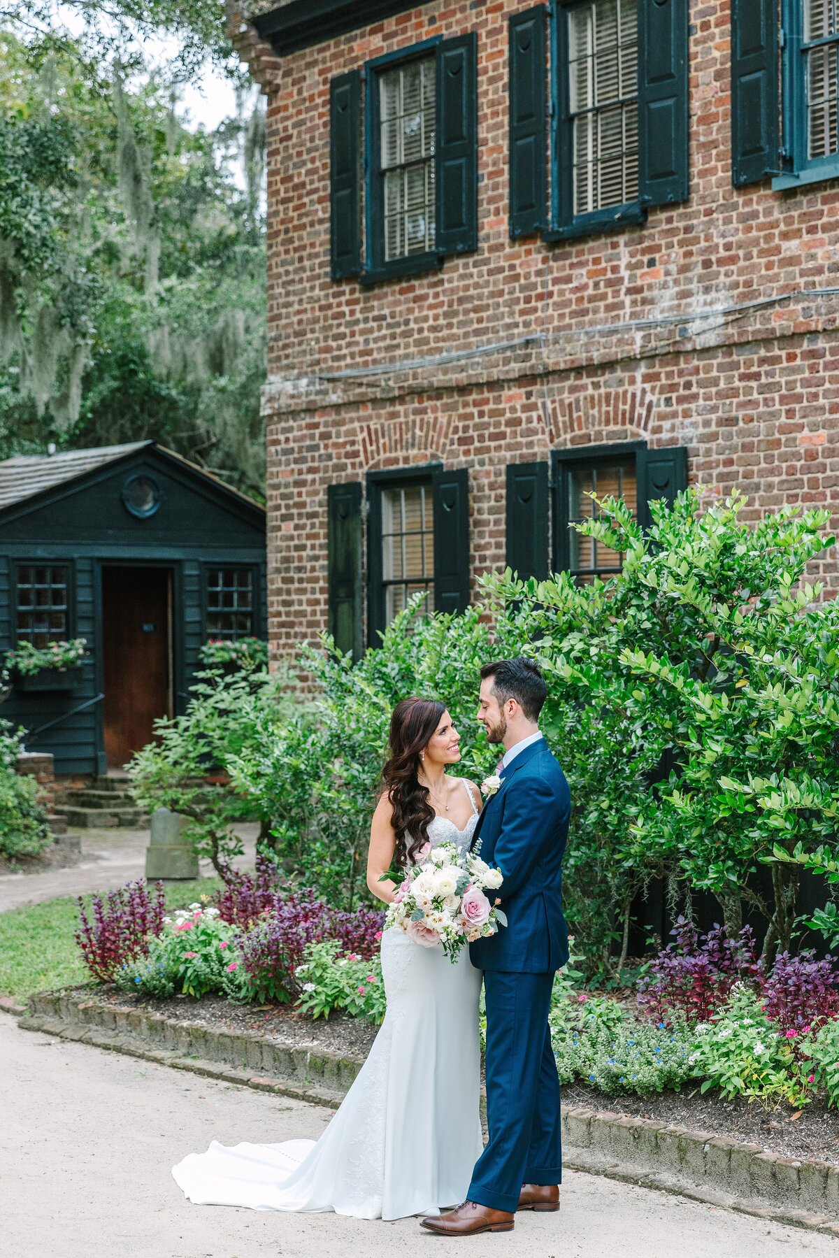 bride + groom photos at middleton place