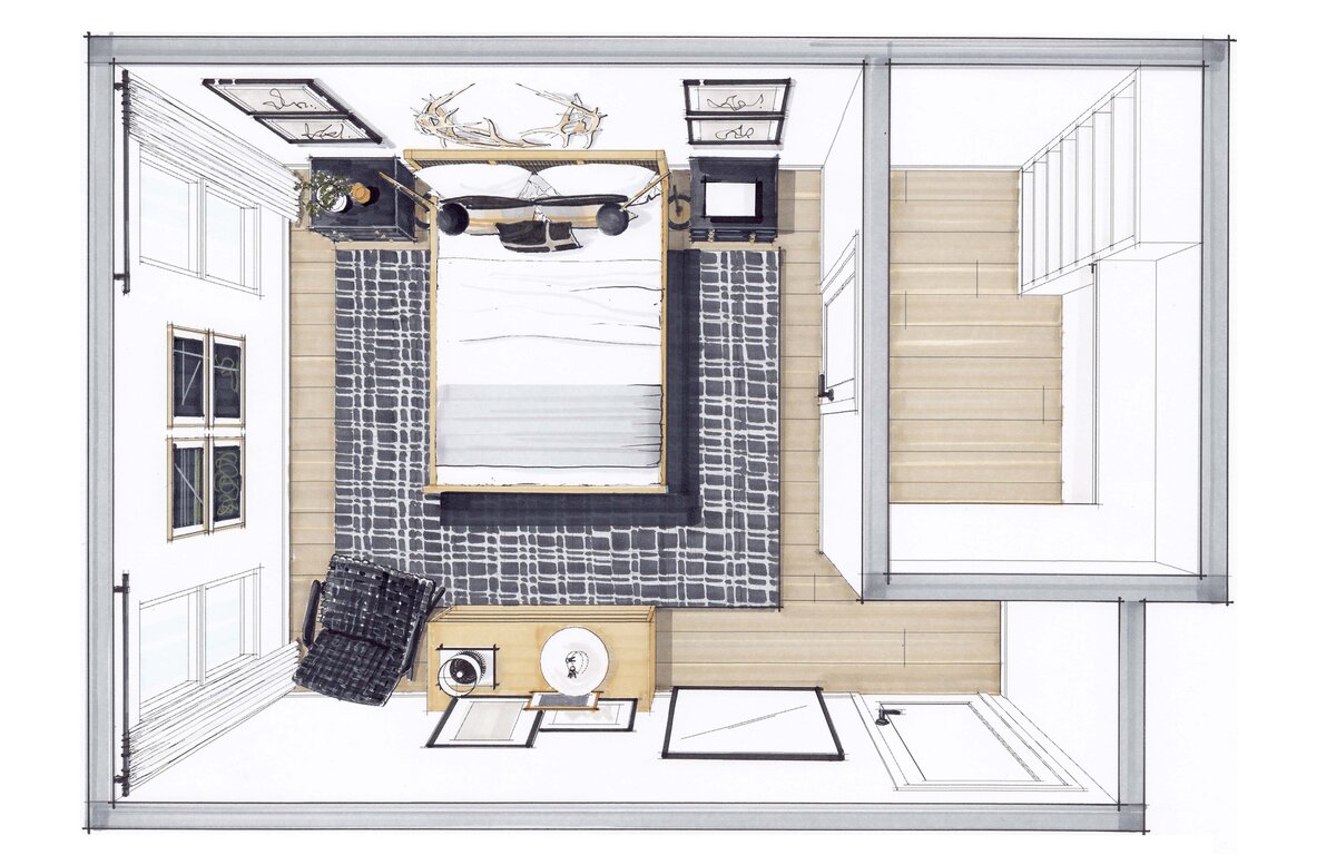 Conway Guestbedroom Perspective Plan