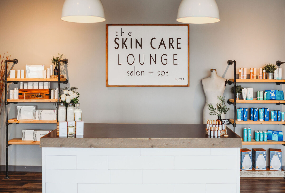 The skin care lounge salon & spa front desk