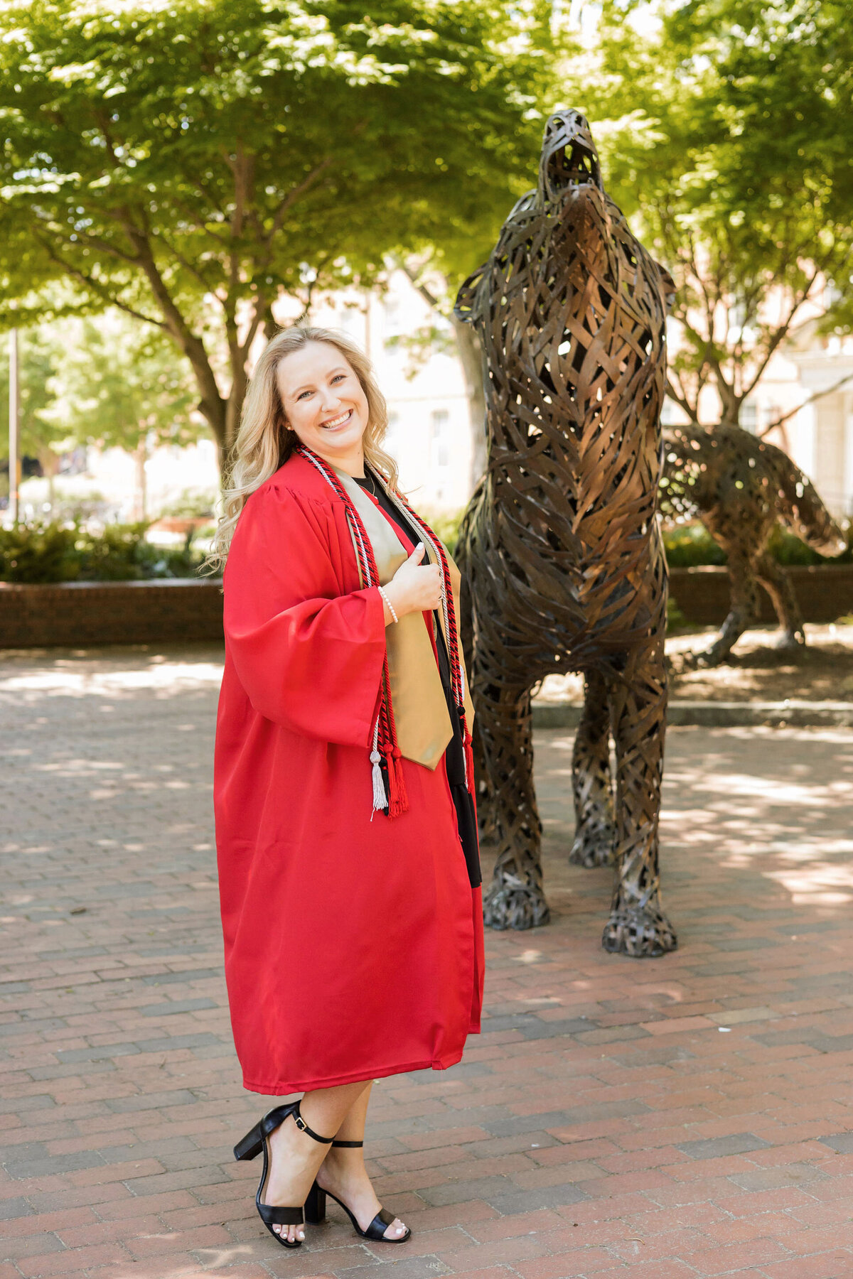 North Carolina State wolfpack cap and gown session