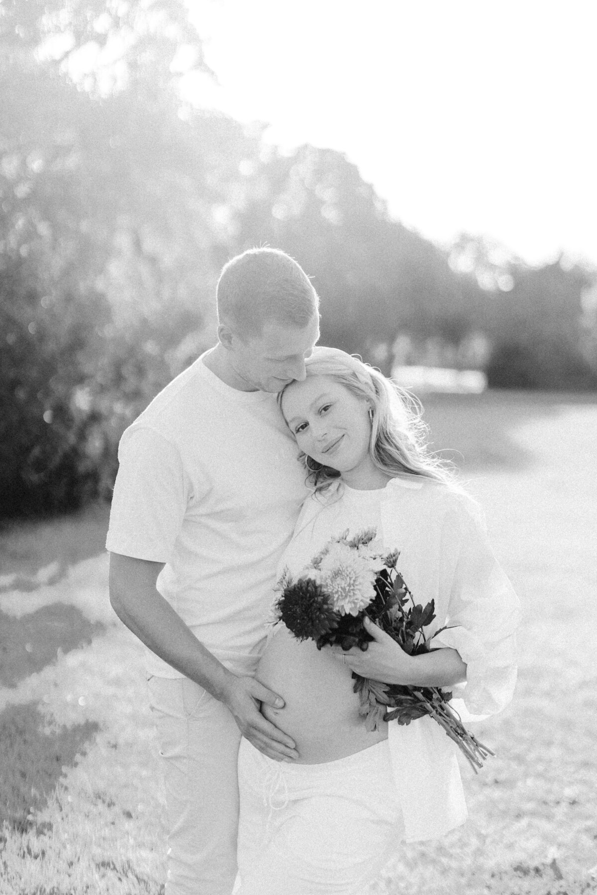 Lotje & Stef - Laura de Roeck Photography-62-zw Zwangerschapsshoot Pregnancy Shoot