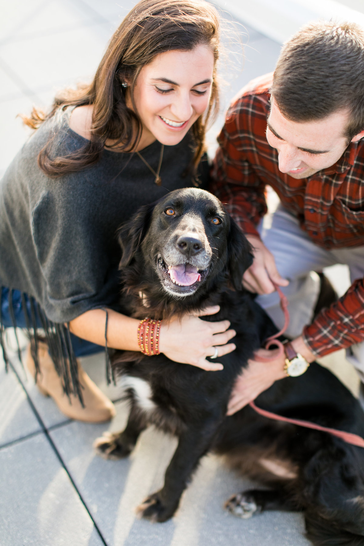Baltimore Engagement photos with dog