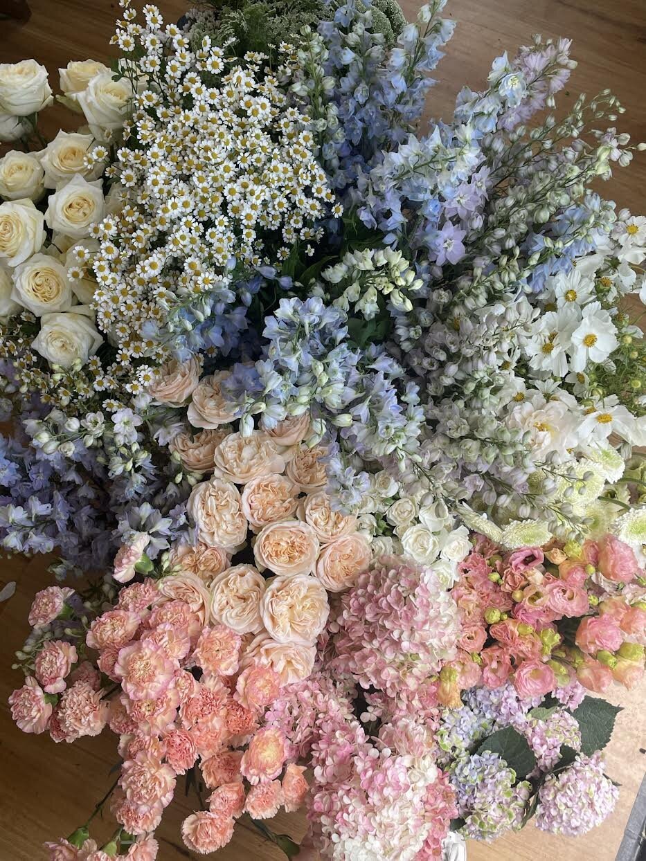 Bee's Blossoms Floral Studio Gold Coast Australia Florist Wedding Event Floral Design Flower Workshops Retail Deliveries Belle Clark Whimsical Romantic Lush Flowers Wedding Bouquets Centerpieces 1-3