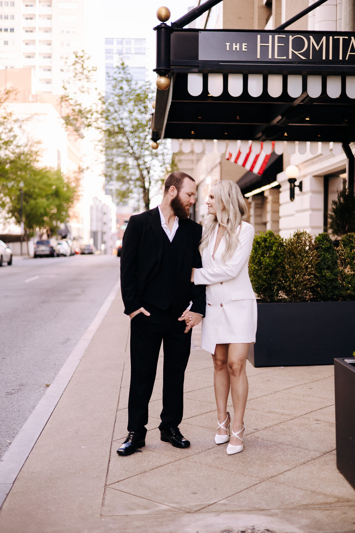 Hermitage Hotel Engagement Photography