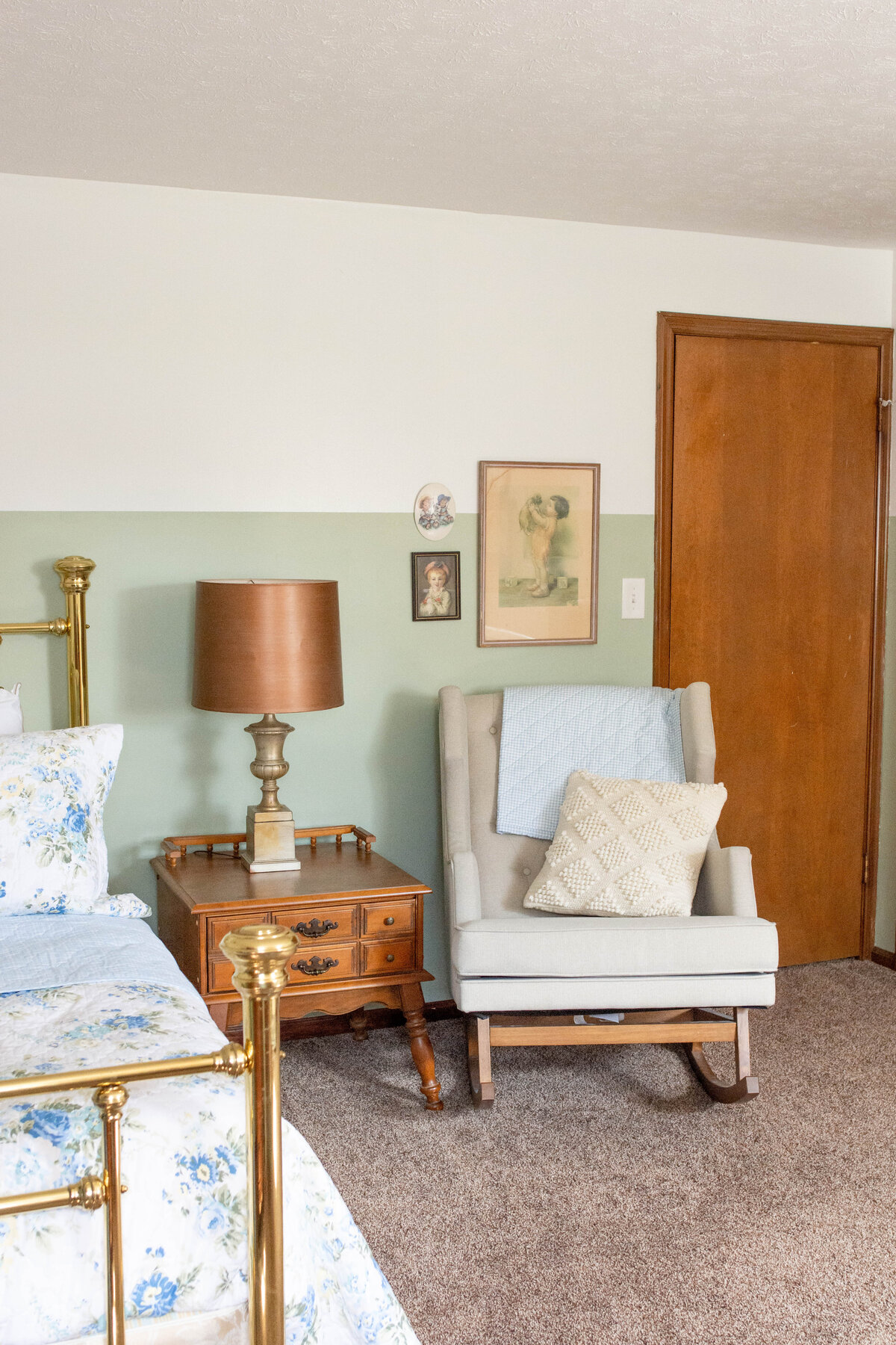Green and Blue Boy Nursery Guest Room -15