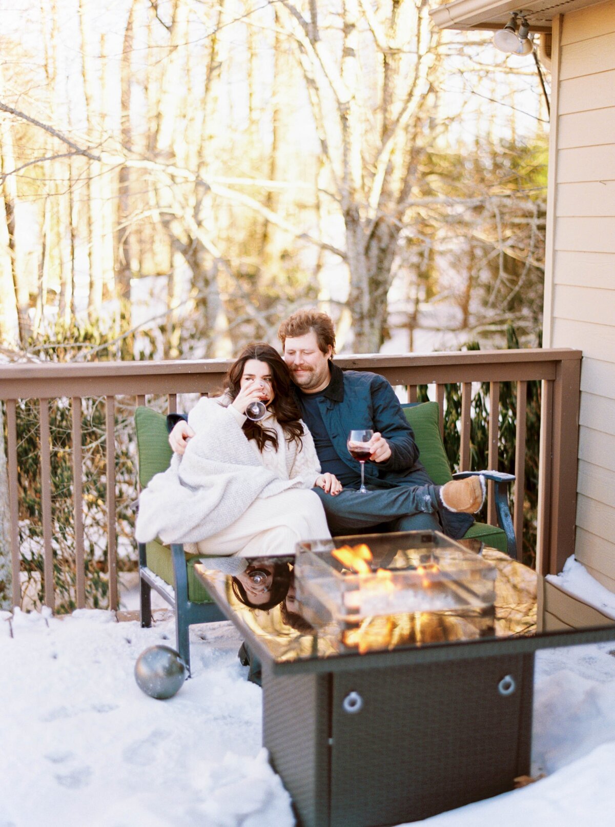 Jamie & Will Blowing Rock NC Winter Engagement Session_0750