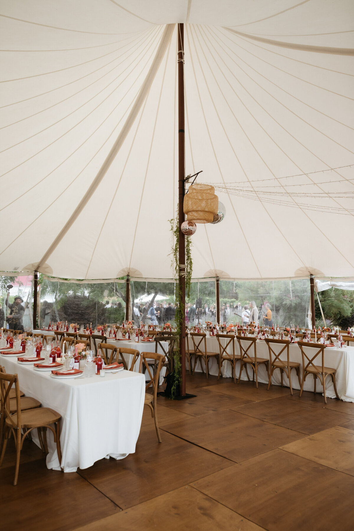 Tented reception by Perspective Events Inc, event decor rental and design in Kelowna, BC. Featured on the Brontë Bride Vendor Guide.