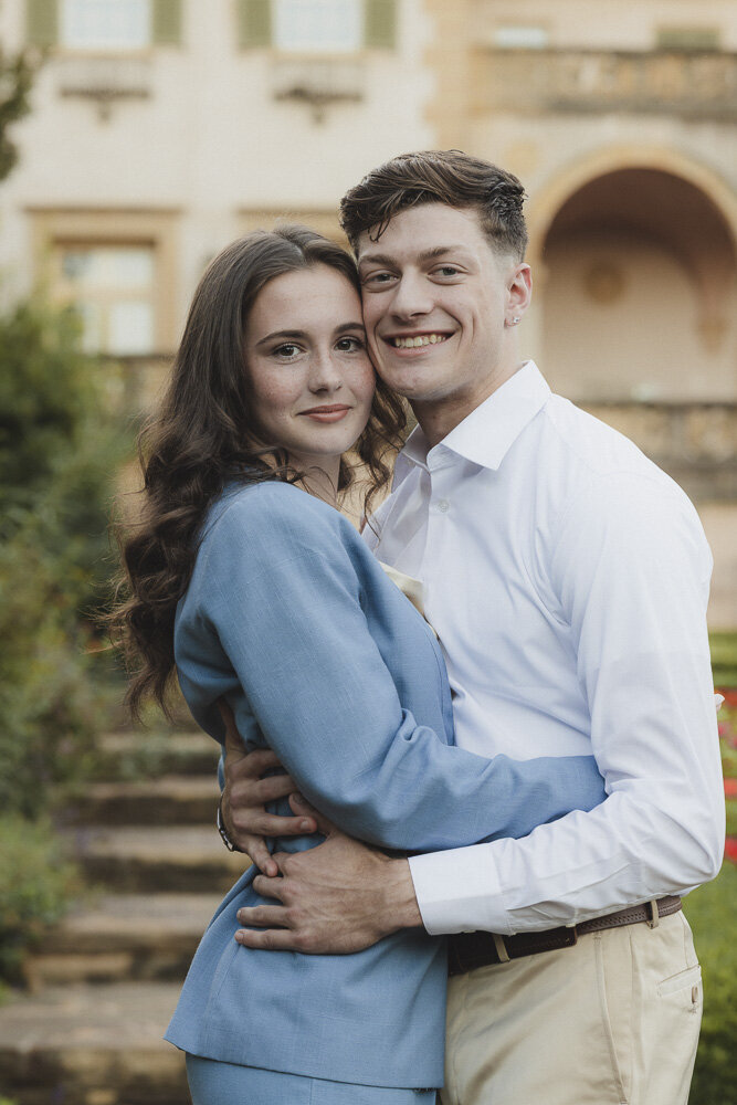 Lily & Skyler - Philbrook Museum of Art Engagement Session-48