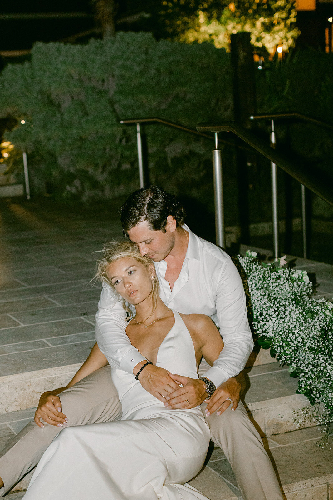 Romantic destination wedding on the beach in St. Kitts, Caribbean