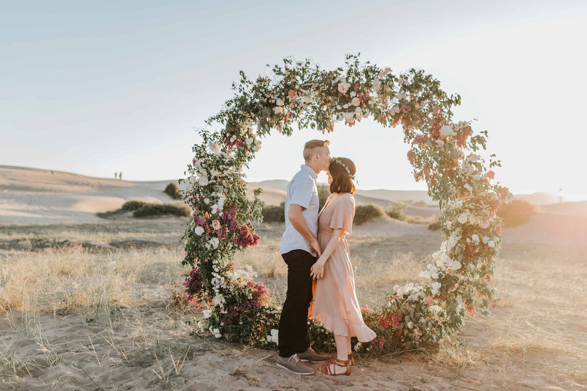 Lake Tahoe wedding photographer captures couple during lake tahoe engagement photos