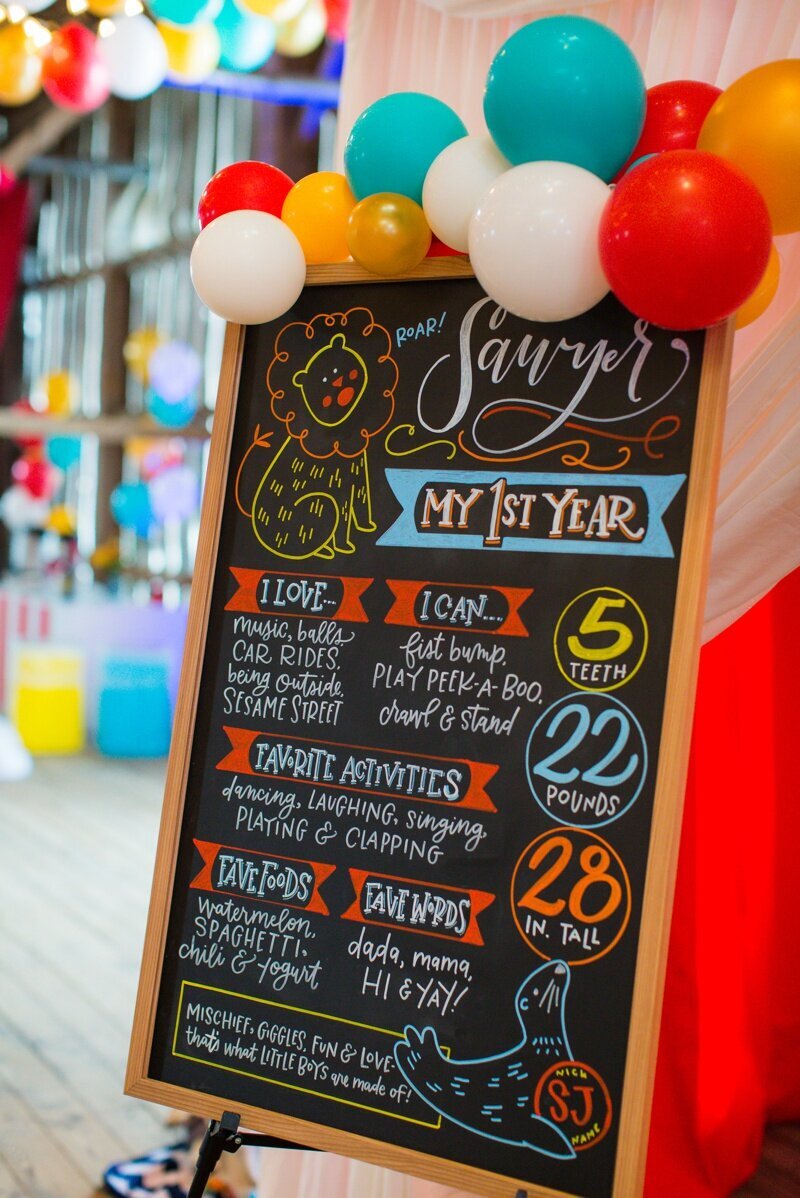 Circus Themed 1st Birthday Indianapolis Party Planner_0103