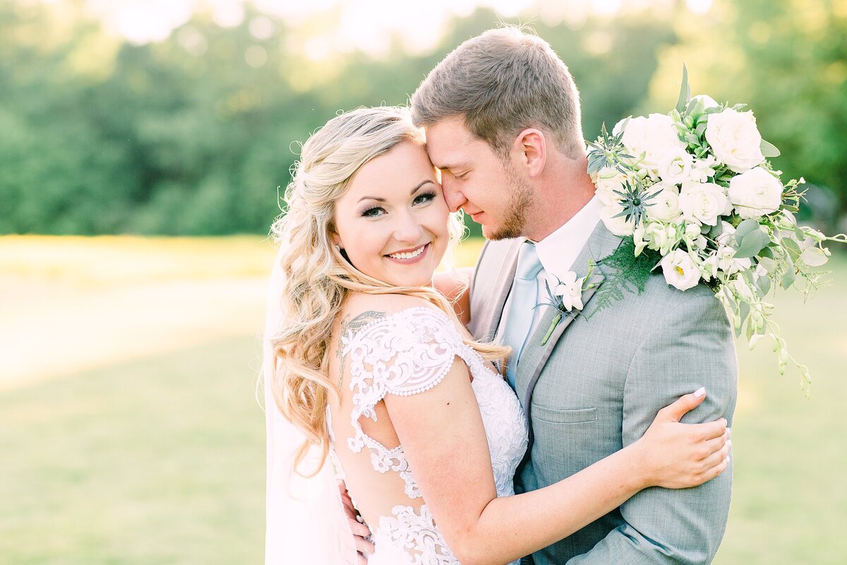 Bride and groom portrait in Charlotte nc