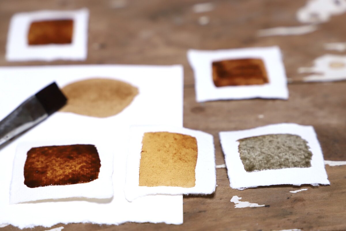make natural dyes & paints from plants in our london workshop