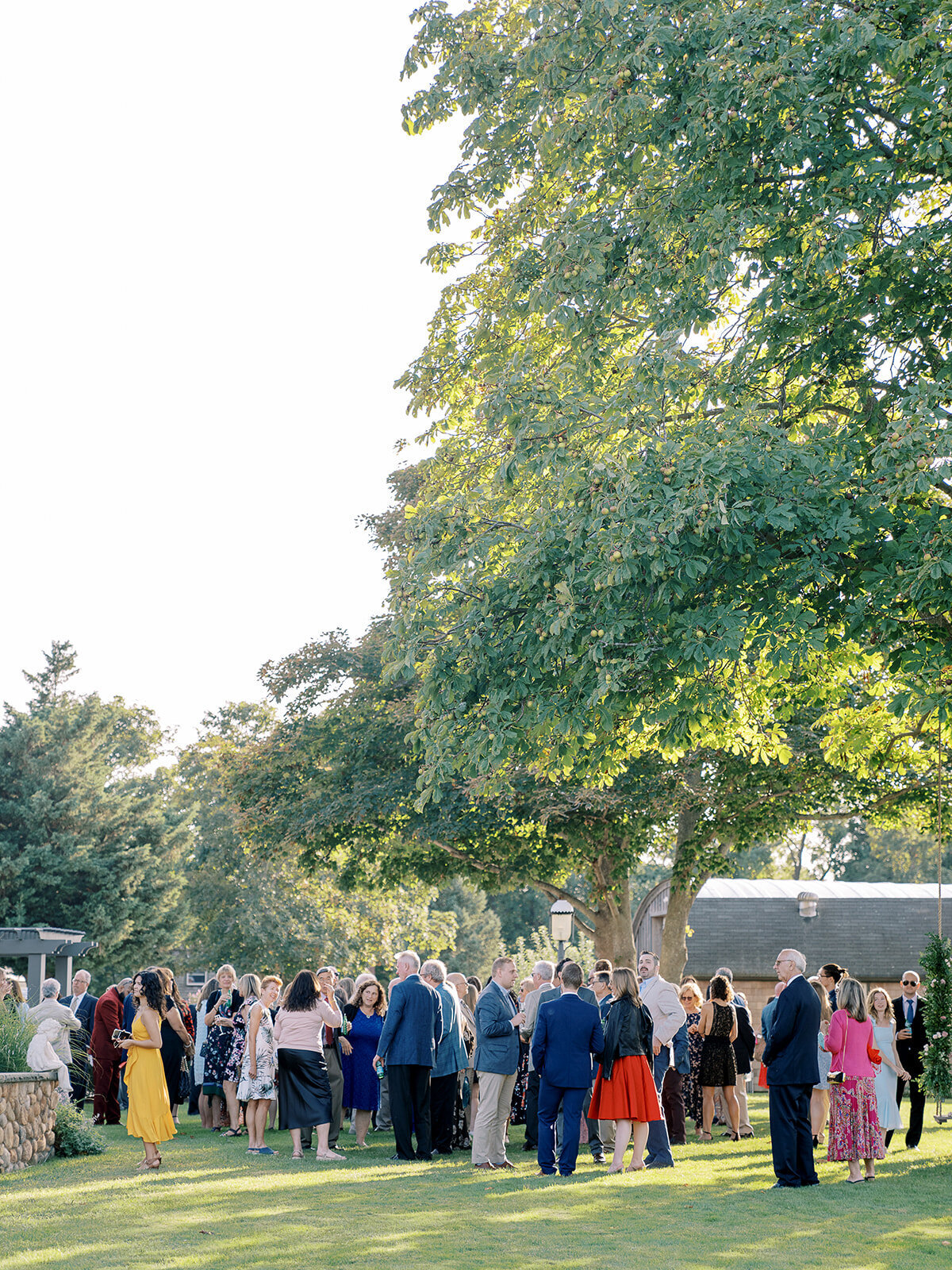 Breeze Hill Farm North Fork Wedding Ceremony Guest Arrival