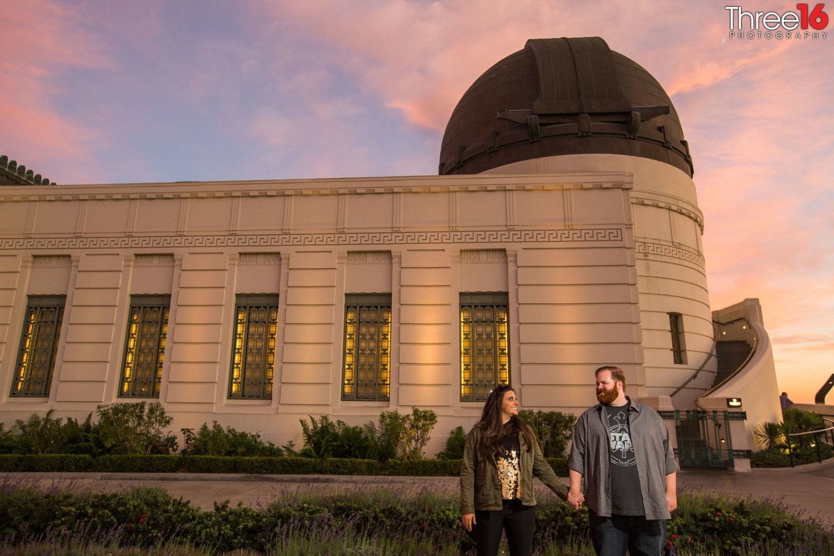 Griffith Observatory Engagement Photos Los Angeles Weddings