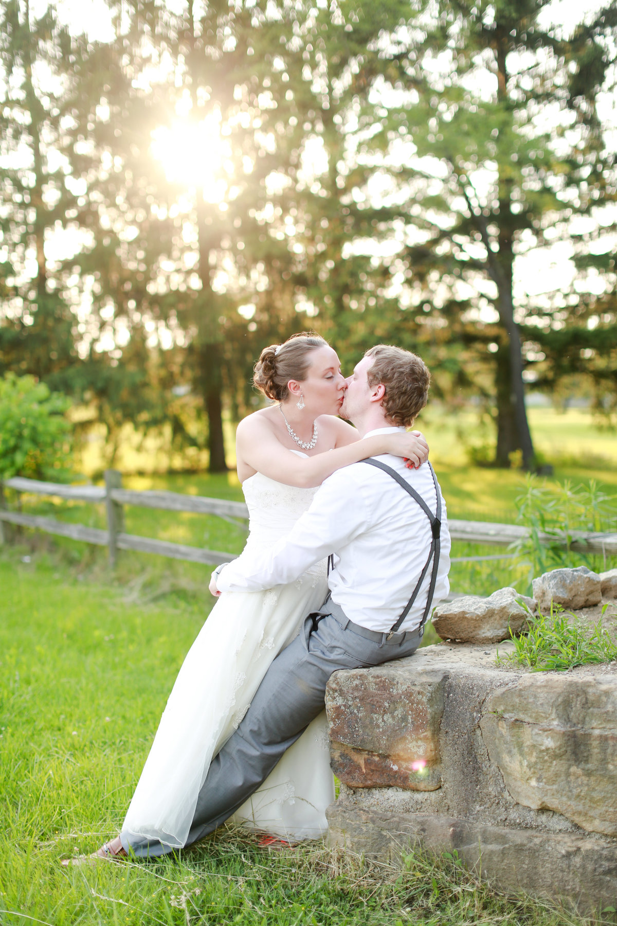 Neil and Jenna have a wedding in Knox Pa outdoors by a beautiful lake.