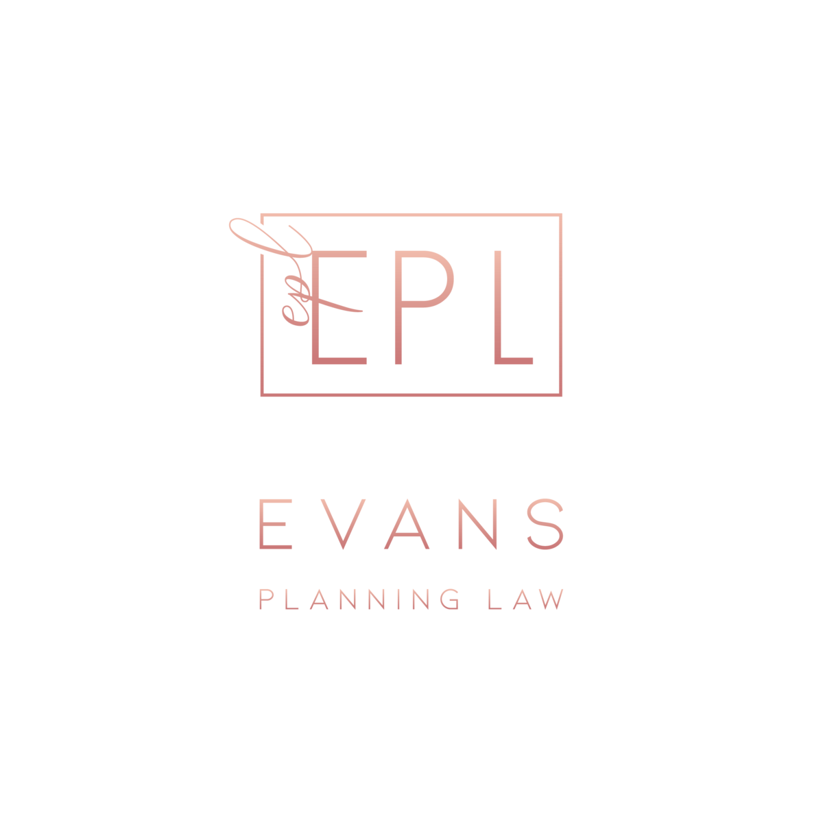 Evans Planning Law Logo_RoseGold_Portrait