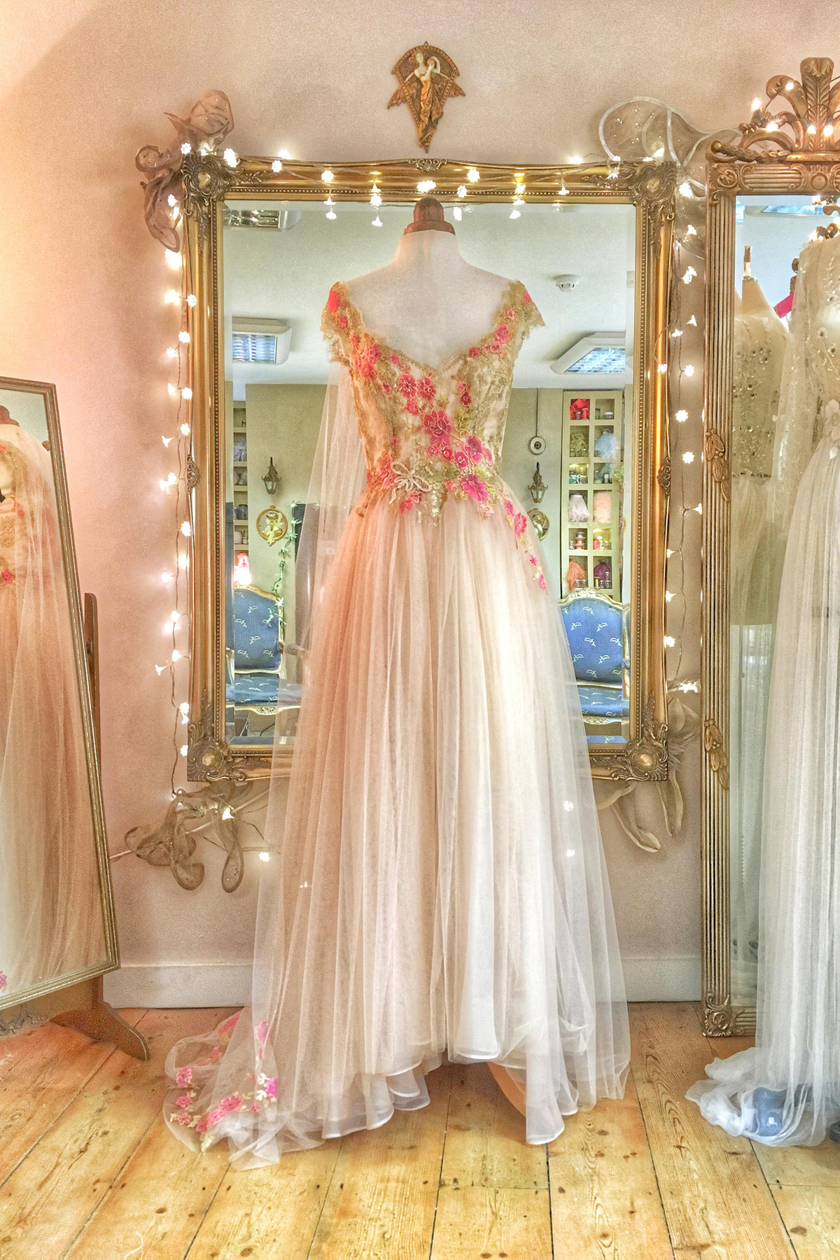 Blush_tulle_gold_lace_floral_embroidered_wedding_dress_JoanneFlemingDesign (12)
