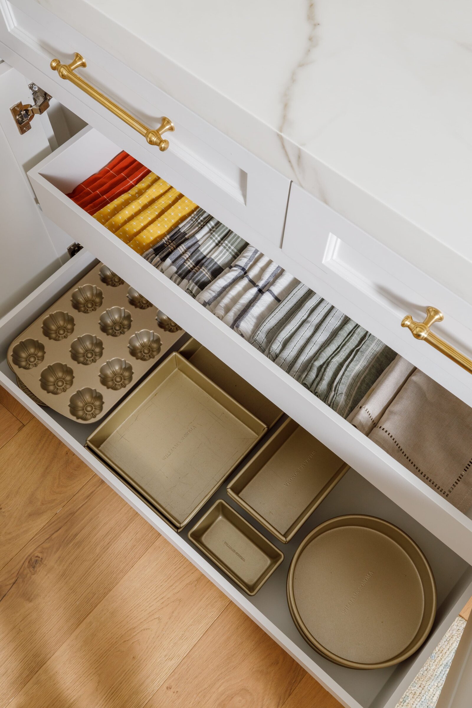 vision and hammer kitchen drawer with pans