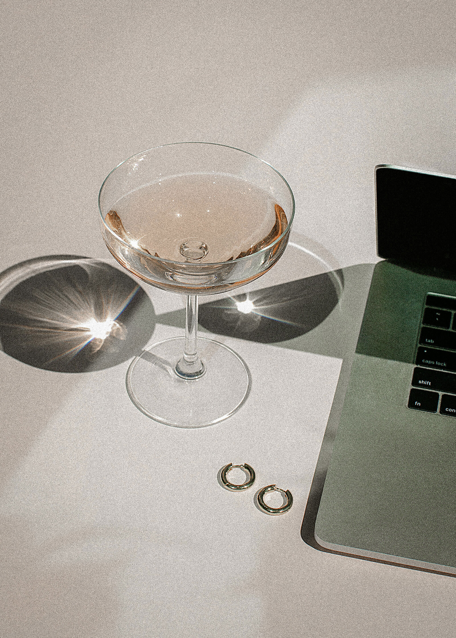 A laptop and Champagne - working woman, business woman