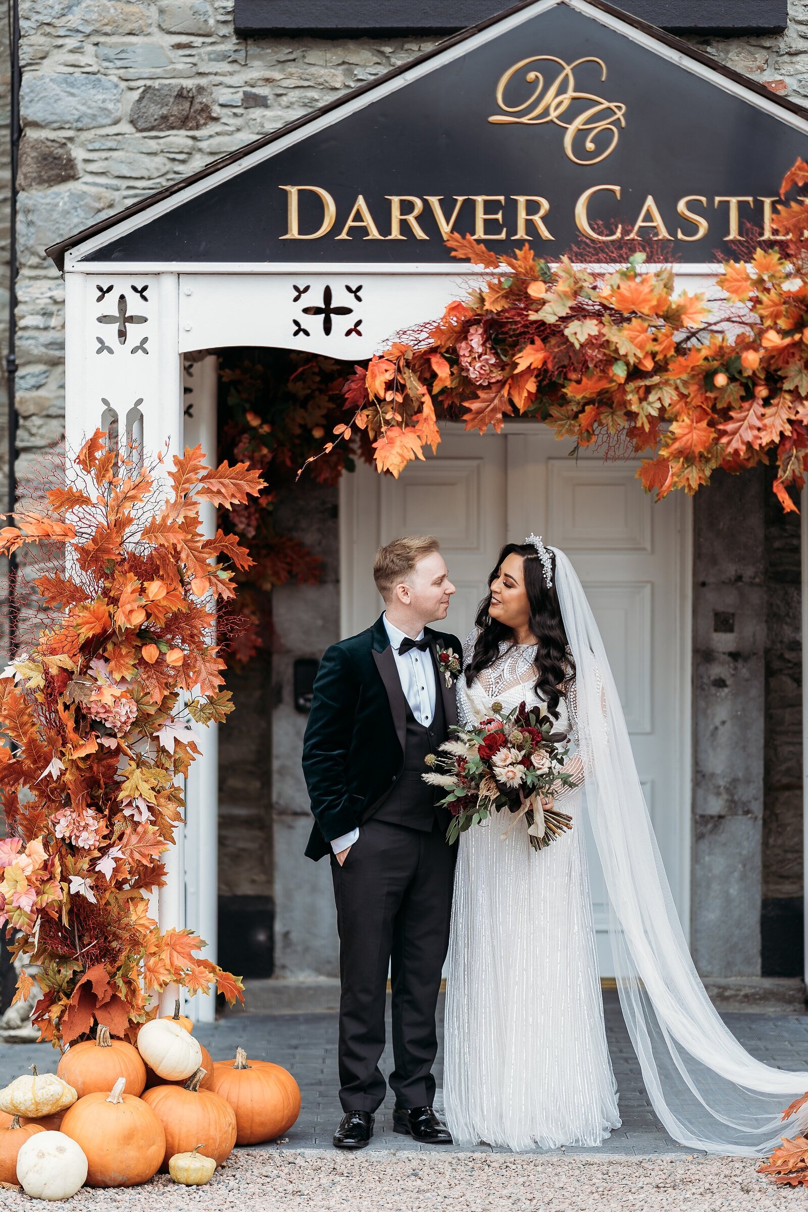 Darver Castle Autumn Wedding Photos County Louth Dundalk (2)